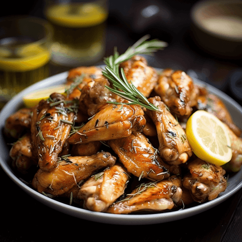 LemonRosemary Chicken Wings Recipe